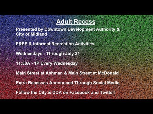 Friends of MCTV's Community Focus | July 2019: City of Midland - Adult Recess