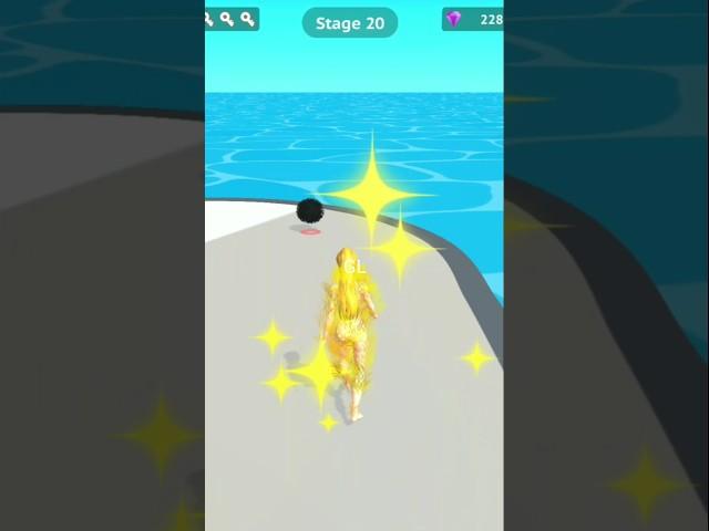 Hair removal run stage 20 android games #gameland #shorts #funnyvideo #viral #gameplay