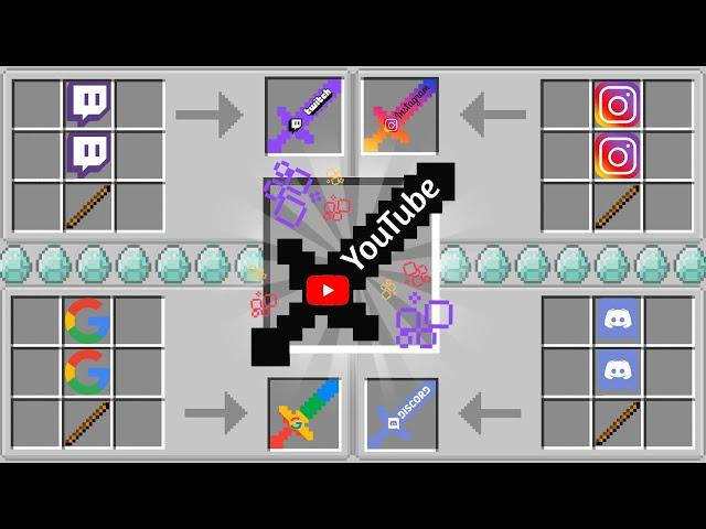 ماين كرافت سيف ودروع اليوتيوب الأسطورية  | YouTube Sword !