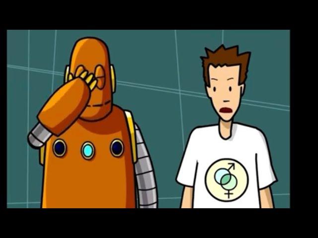 BrainPop- Moby Laughing About The Human Reproductive System  (Original Not A Meme)