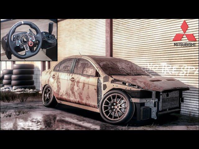 Rebuilding a Mitsubishi Lancer Evolution X - NFS HEAT - LOGITECH G29 Gameplay.