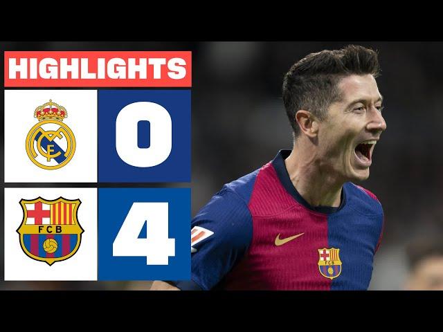 REAL MADRID 0 - 4 FC BARCELONA | HIGHLIGHTS LALIGA EA SPORTS