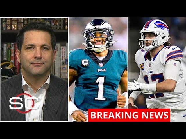 ESPN SC | Adam Schefter updates on Jalen Hurts & Josh Allen injuries: Eagles loss, Bills win vs Pats