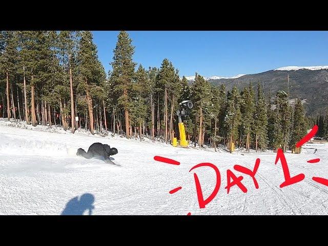 Snowboarding Keystone Opening Day 2019 - Day 1