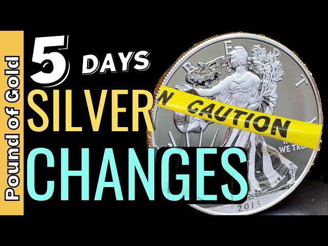 Everything CHANGES for silver in 5 days (this is FRIGHTENING)!