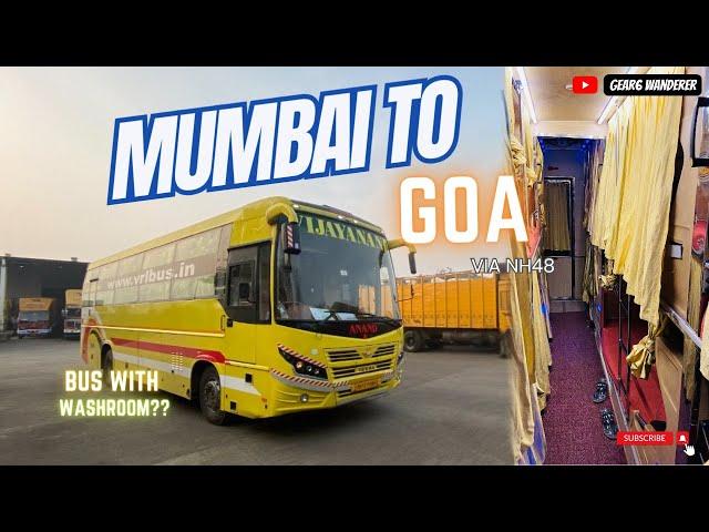 Mumbai To Goa Bus Journey with VRL Luxurious Volvo A/C Sleeper