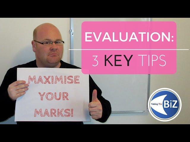 A level Business Revision - Top 3 Tips for Evaluation