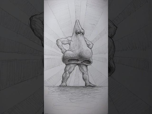 How to Draw a Nose  #art #drawing #shorts