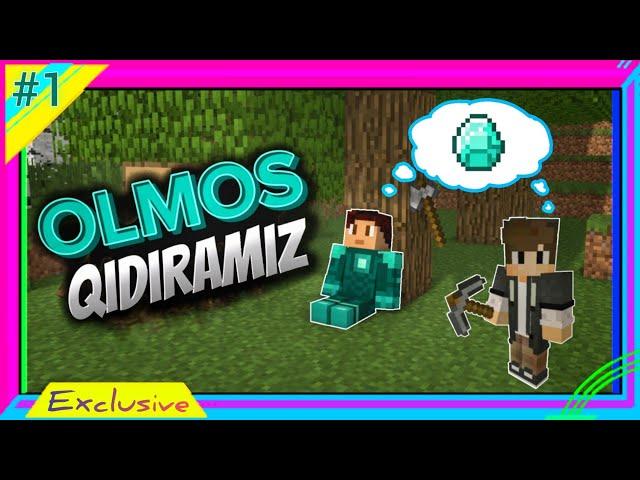 Minecraft / Vijivaniya / Olmos Qidiramiz #1 / UZBEKCHA LETSPLAY