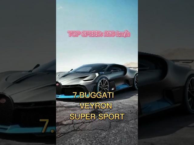 top 10 fastest cars in the world  || #shorts #shortsfeed #fastestcarintheworld