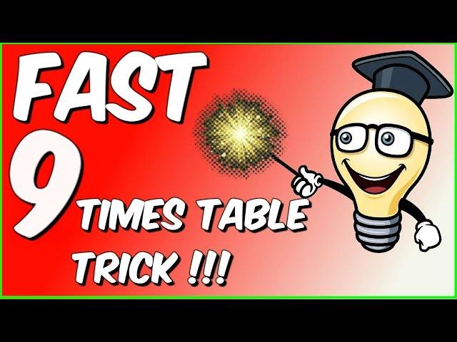 Fast 9 times table trick!!!