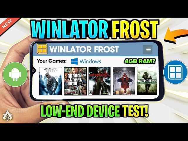  TESTING WINLATOR FROST ANDROID ON *LOW-END* DEVICE (GAMEPLAY TEST) WINDOWS EMULATOR