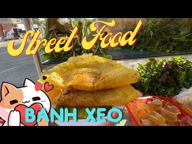 Amazing Sizzling Street Food Banh Xeo Street Food Vietnam