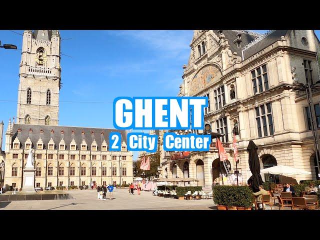 Ghent/Gent Belgium (City Center)  4K Walking Tour