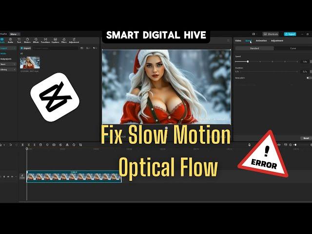 How to Fix Slow Motion Optical Flow Error on CapCut | Tutorial 2025