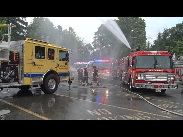 Roxbury Fire Co.1 Fire & EMS Dual Wetdown Tower 15 & Ambulance 110 6/29/24