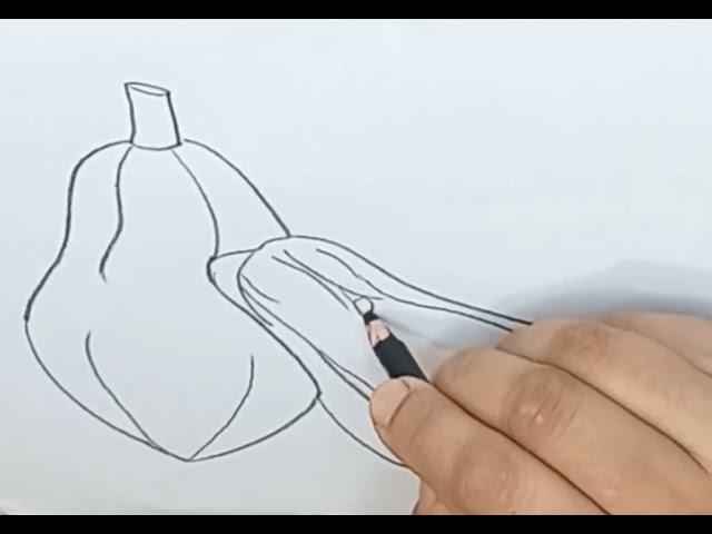 How to draw papaya easy!!@APDRAWING Как Нарисовать  папайю