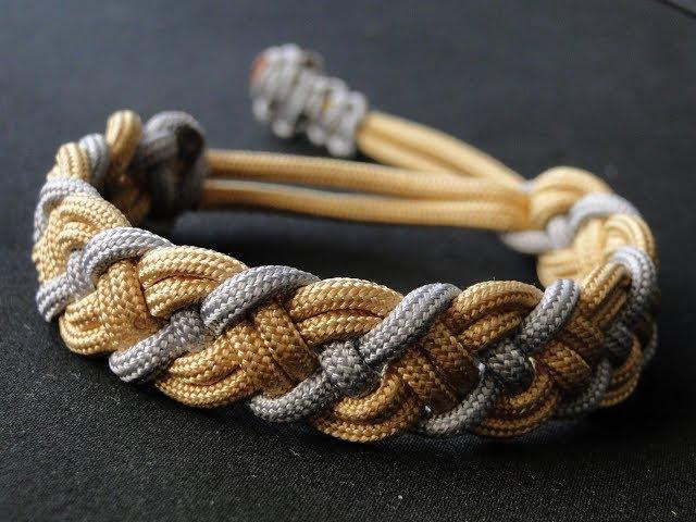 How to Make a Paracord Celtic Bar Bracelet- Mad Max Style Closure- Vikings Style Bracelet