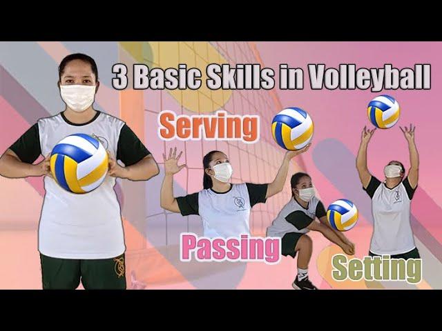 3 Basic Skills in Volleyball