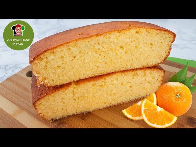 Sponge Orange Cake | کیک ساده اسفنجی با طعم مالته ( پرتقال)