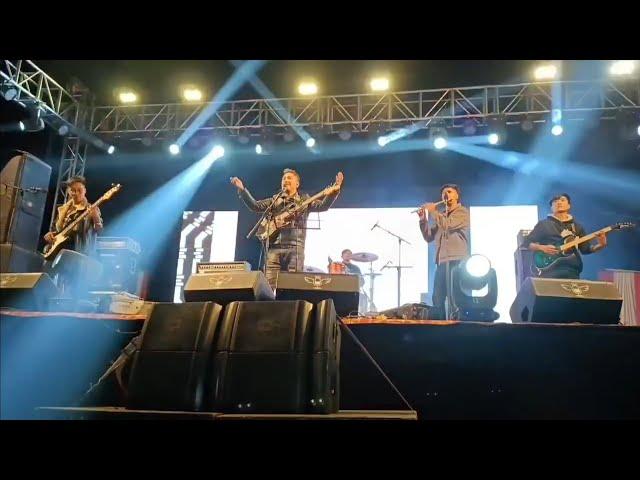 Yo man ta mero nepali ho live cover (1974ad) / Soureni Winter Carnival 2023 / The Ecstasy band .