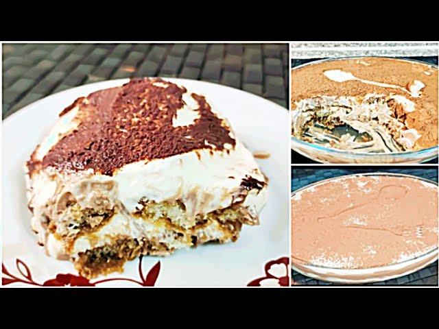 Best Tiramisu Dessert With Choco Twist/ No Cook No Bake Dessert/ Chocolate Tiramisu Recipe