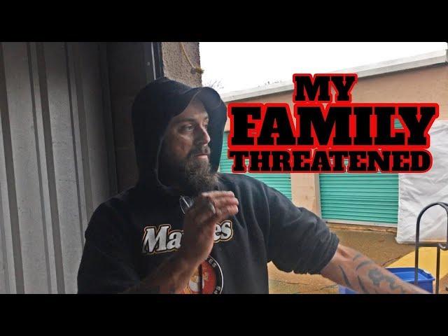 GUY THREATENS MY FAMILY MEMBER: I ATTACKED! Abandoned Storage Units!