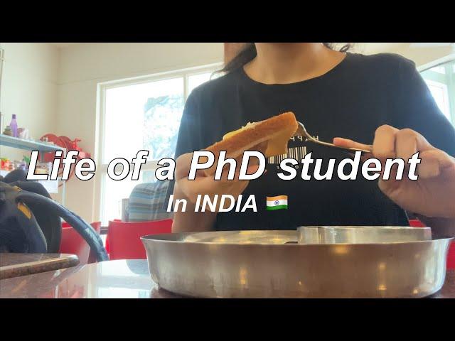 Indian Uni vlog, working in lab, living alone in India, PhD student diaries