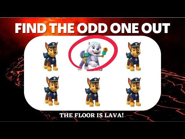 Paw Patrol Brain Break! Find the Odd One Out & Floor is Lava!