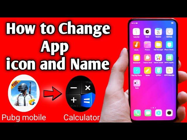 How to Change App Icon And Name on Android | Sky tech