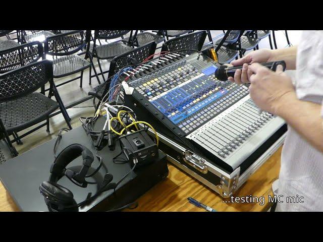 Sound system setup using a Presonus 16.4.2 to mix a cultural fair - Event Video 33