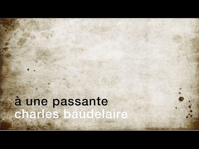 La minute de poésie : À une passante [Charles Baudelaire]