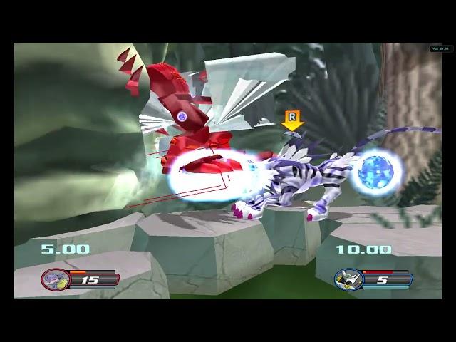 Digimon Rumble Arena 2 Gabumon, Garurumon, MetalGarurumon  labeo combos