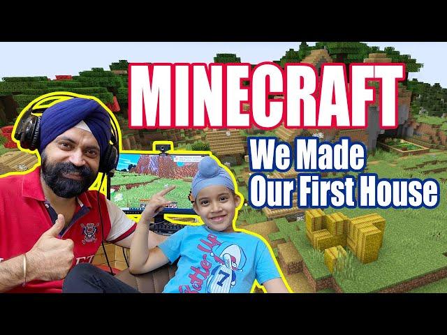 Minecraft - We Made Our First House | RS 1313 Gamerz | Ramneek Singh 1313