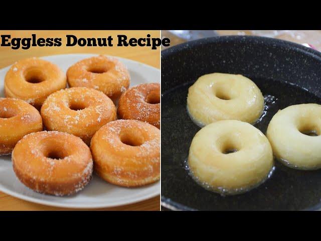 Eggless Donut Recipe | Soft And Fluffy Donut | Donut Recipe With Yeast | Manjaris Recipe