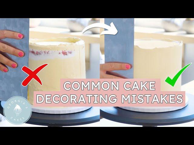 The WRONG Way to Decorate a Cake! Common Mistakes When Cake Decorating | Georgia's Cakes