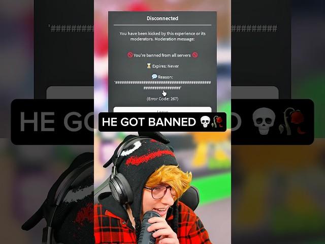 kreekcraft gets banned in steal a brainrot