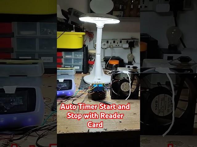 Auto Timer Start and Stop with Card Reader #diy #timer #tech #relay