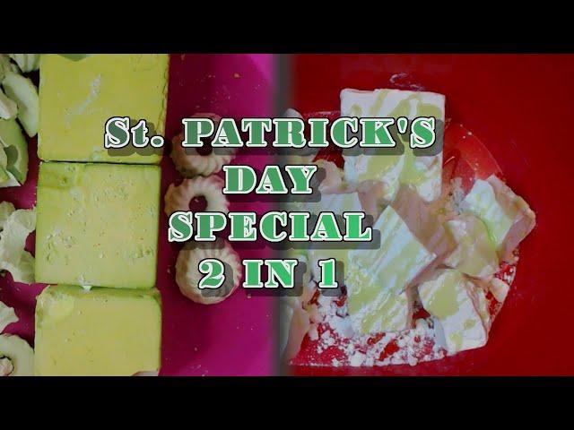 ST. PATRICK'S DAY CELEBRATION | ADER | 2 IN 1 | GREEN DYED & DISHSOAP | GYM CHALK ASMR