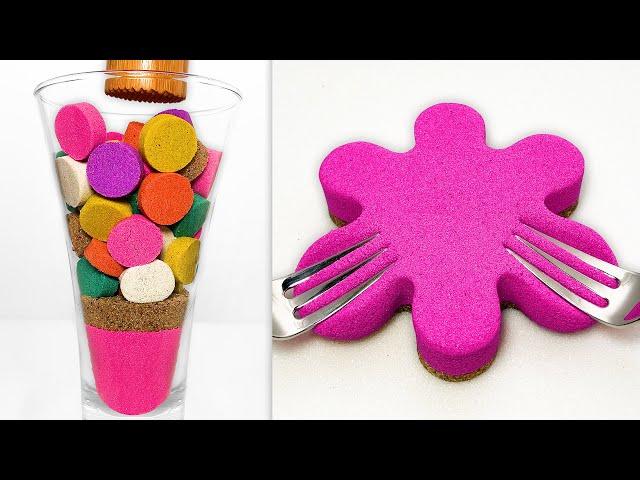 Very Satisfying and Relaxing Compilation 303 Kinetic Sand ASMR