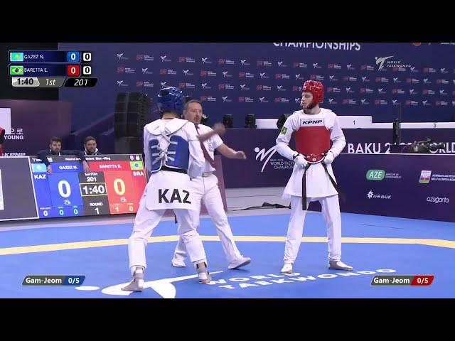 201 R64 Men  63kg KAZ GAZEZ N  BRA BARETTA E