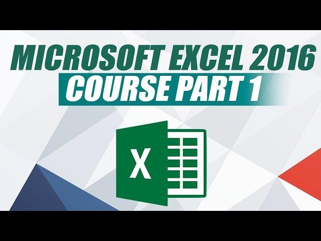 Microsoft Excel 2016 Tutorial for Beginners - The Big Excel Course - Part 1 (Basic Excel)