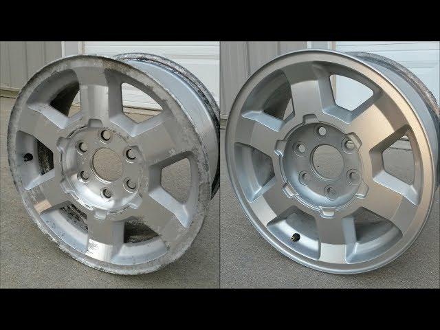 Pitted Aluminum Wheel Restoration/Painting - How To - 17" GMC Rims