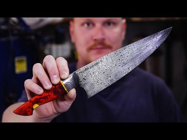 Forging a $4000 Chef Knife for WHITE HOUSE CHEF @ChefRush