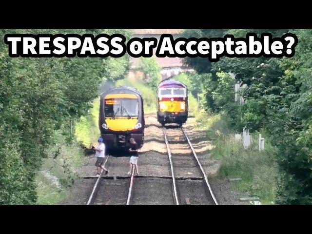 TRESPASS or ACCEPTABLE Foot Crossing Use? LOCO WORKINGS at Water Orton with D1015 & 69009 24/06/24