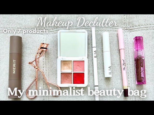 {Declutter} Minimalist Makeup Collection | Underconsumption Core | Makeup Declutter only 7 products