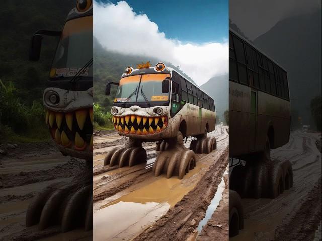 Evolution from a Monster Bus on a Mud Road to a Four-Legged Pink Fluffy Bus