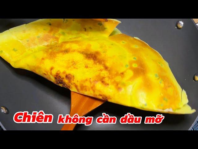 Từ nay ăn bánh xèo thả ga không sợ dầu mỡ nữa