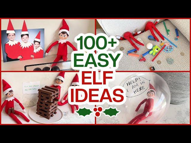 100+ Elf Ideas!  What our Elf on the Shelf Did  Easy Ideas