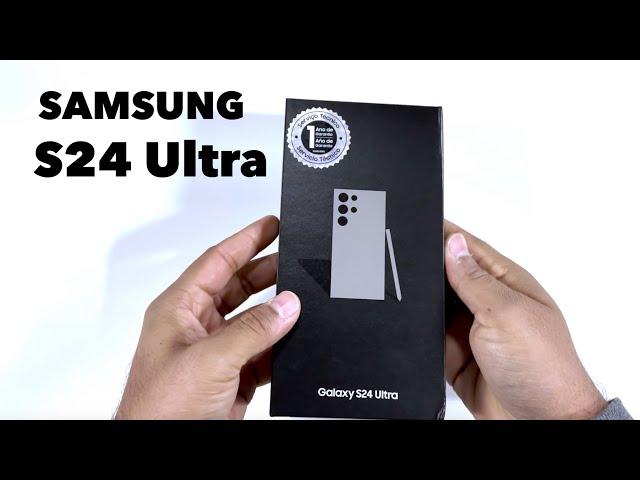 SAMSUNG Galaxy S25 Ultra Titanium Grey - Unboxing & initial setup